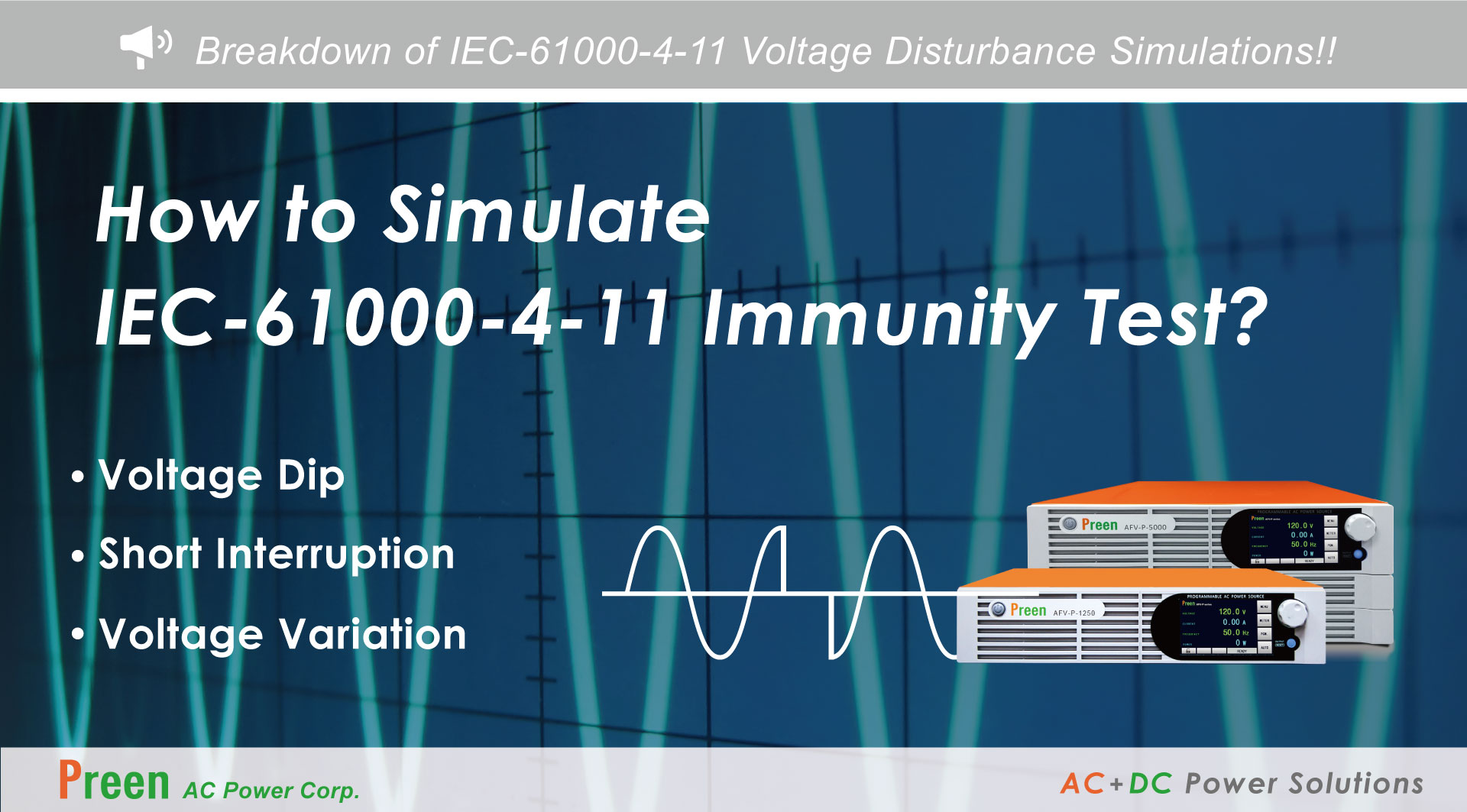 How to Simulate IEC-61000-4-11 Immunity Test?