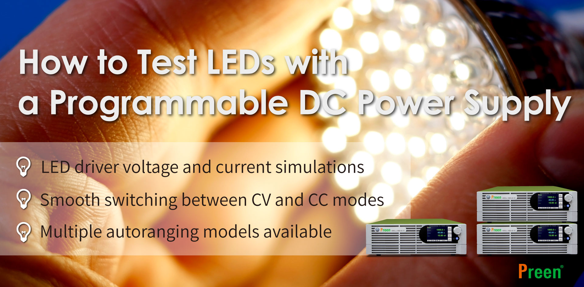 How to Test LEDs with a Programmable DC Power Supply